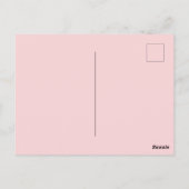 Aangepaste tekst Roos Goud Roze Zandsteen Dank u Briefkaart (Achterkant)