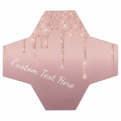 Aangepaste Tekst Roos Gouden Blush Glitter Voetbal (Enkel)