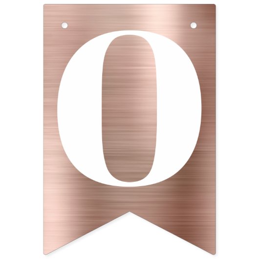 aangepaste tekst roos goudverjaardag of douche vlaggetjes (Tweede vlag)