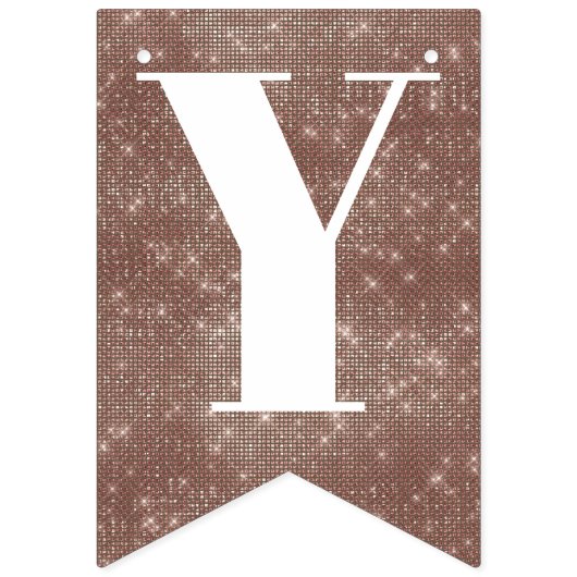 aangepaste tekst roos goudverjaardag of douche vlaggetjes (Eerste vlag)