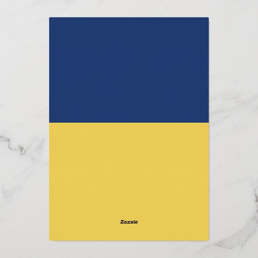 Aangepaste tekst Rosie De Riveter Folie Feestdagenkaart (Achterkant)