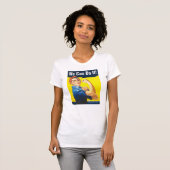 Aangepaste tekst, Rosie de Riveter "We kunnen het! T-shirt (Voorkant volledig)