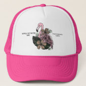 Aangepaste tekst Roze Flamingo Trucker Pet (Voorkant)