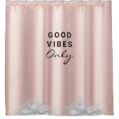 Aangepaste tekst roze glitter maakt een elegante s douchegordijn (Voorkant)