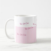 Aangepaste tekst roze koffiemok (Links)
