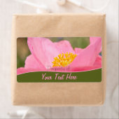 Aangepaste tekst Roze mager groen omgrenzingsboek Etiket (Insitu)