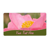 Aangepaste tekst Roze mager groen omgrenzingsboek Etiket (Voorkant)