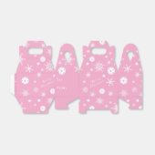 Aangepaste tekst Roze 💟 Pickleball 🎄 Vrolijk ker Bedankdoosjes (Uitgevouwen)