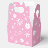 Aangepaste tekst Roze 💟 Pickleball 🎄 Vrolijk ker Bedankdoosjes (Geopend)