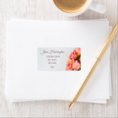 Aangepaste tekst Rozen adresetiketten Etiket (Insitu)