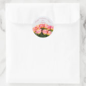 Aangepaste tekst Rozen stickers (Tas)