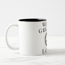 Aangepaste tekst 's werelds grootste advocaat just tweekleurige koffiemok