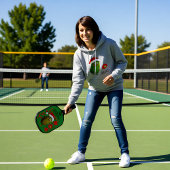 Aangepaste tekst Santa's Pickleball Rally Hoodie
