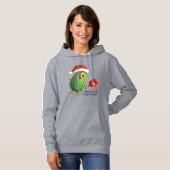 Aangepaste tekst Santa's Pickleball Rally Hoodie (Voorkant volledig)