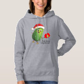 Aangepaste tekst Santa's Pickleball Rally Hoodie (Voorkant)