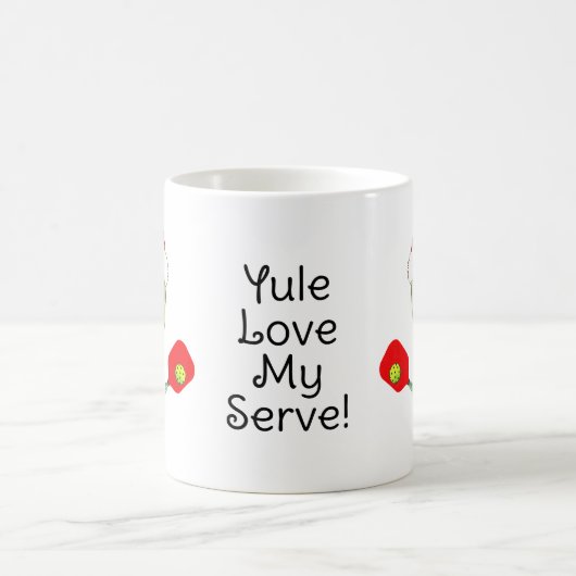 Aangepaste tekst Santa's Pickleball Rally Koffiemok (Center)