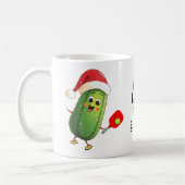 Aangepaste tekst Santa's Pickleball Rally Koffiemok (Links)