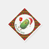 Aangepaste tekst Santa's Pickleball Rally Servet (Hoek)