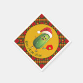 Aangepaste tekst Santa's Pickleball Rally Servet (Hoek)