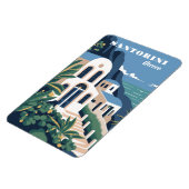 Aangepaste tekst Santorini Griekenland Magneet (Linkerzijde)