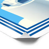 Aangepaste tekst Santorini Griekenland Perfect Poster (Hoek)