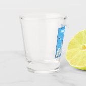 Aangepaste tekst Santorini Griekenland Shot Glas (Links)