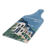 Aangepaste tekst Santorini Griekenland Snijplank (Hoek)
