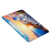 Aangepaste tekst Santorini Griekenland Sunset Magneet (Rechterzijde)