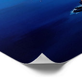 Aangepaste tekst Santorini Griekenland Sunset Poster (Hoek)