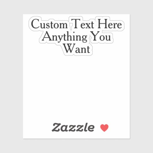 Aangepaste tekst Sarcasme Humor Quote Grappig Geze Sticker (Vel)