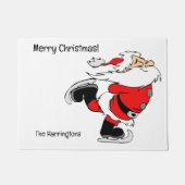 Aangepaste tekst schaatsen Santa Deurmat (Voorkant)