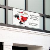 Aangepaste tekst schaatsen Santa Spandoek (Buitenkant Gebouw)