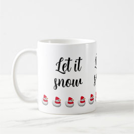 Aangepaste tekst Schattelijke kleine sneeuwduck |  Koffiemok
