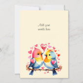 Aangepaste tekst schattige vogels magnetische kaar magnetische uitnodiging (Voorkant)