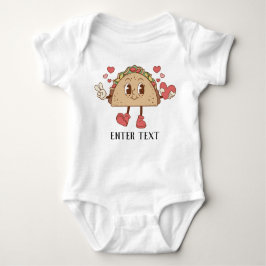 Aangepaste Tekst Schattigee Cartoon Tacos Baby Bod Romper