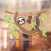 Aangepaste tekst Schattigee luiheid Raamsticker (Vel 2)