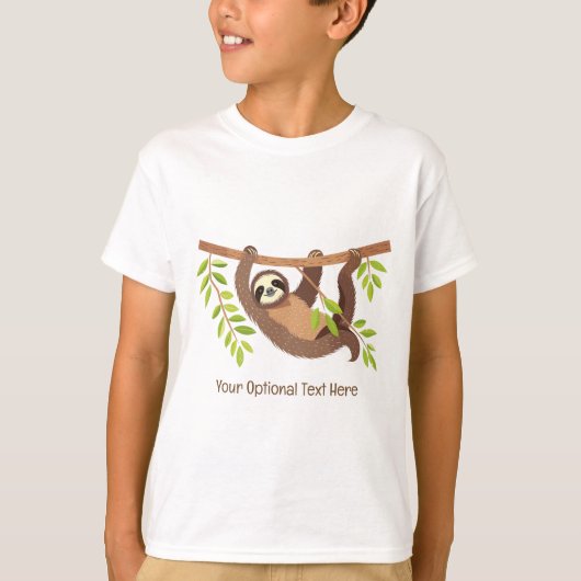 Aangepaste tekst Schattigee luiheid T-shirt (Voorkant)