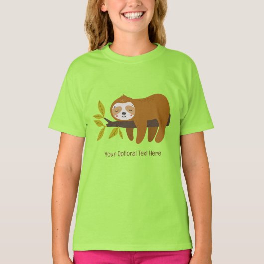 Aangepaste tekst Schattigee luiheid T-shirt (Voorkant)