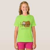 Aangepaste tekst Schattigee luiheid T-shirt (Voorkant volledig)