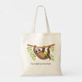 Aangepaste tekst Schattigee luiheid Tote Bag (Achterkant)