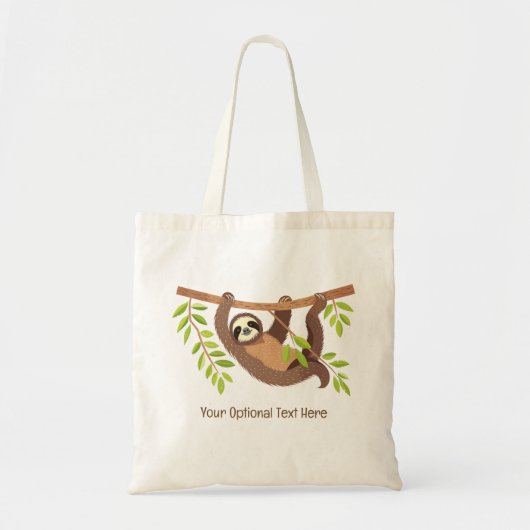 Aangepaste tekst Schattigee luiheid Tote Bag (Voorkant)