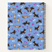 Aangepaste tekst Schattigee Staffy Lab Hondenliefh Notitieboek (Achterkant)