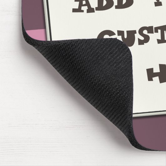 Aangepaste tekst schreeuwen op elke kleur Light Be Muismat (Hoek)