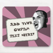 Aangepaste tekst schreeuwen op elke kleur Light Be Muismat (Voorkant)