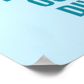 Aangepaste tekst Scuba duiken Poster (Hoek)