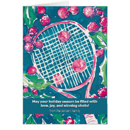 🎾🎄Aangepaste tekst, Season's Greetings: Love-Lov