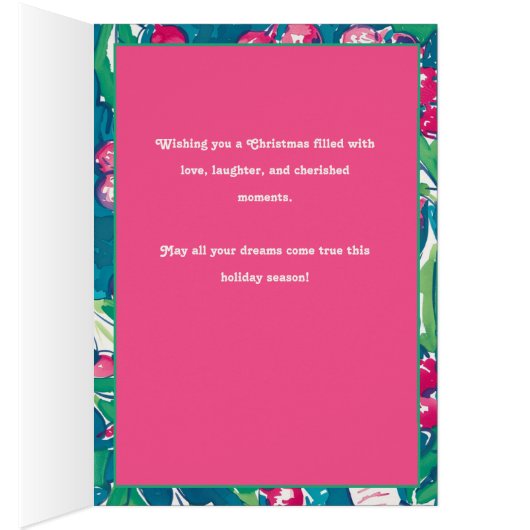 🎾🎄Aangepaste tekst, Season's Greetings: Love-Lov (Binnen (Rechts))