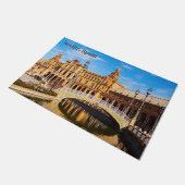 Aangepaste tekst Sevilla Spanje deurmat (Schuin)