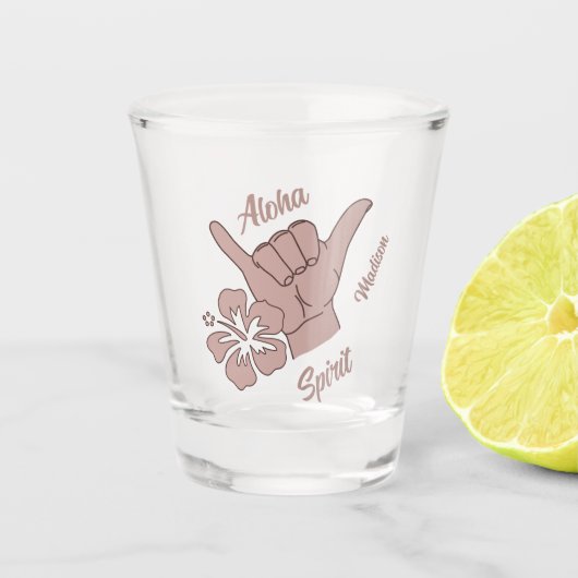 Aangepaste tekst Shaka Shot Glas (Voorkant)