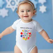 🍯 🍎🐟Aangepaste tekst, Shana Tova! Gelukkig nieu Romper